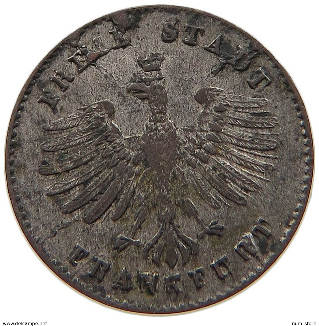 GERMAN STATES 1 KREUZER O.J. FRANKFURT #t032 1105 - Monedas Pequeñas & Otras Subdivisiones