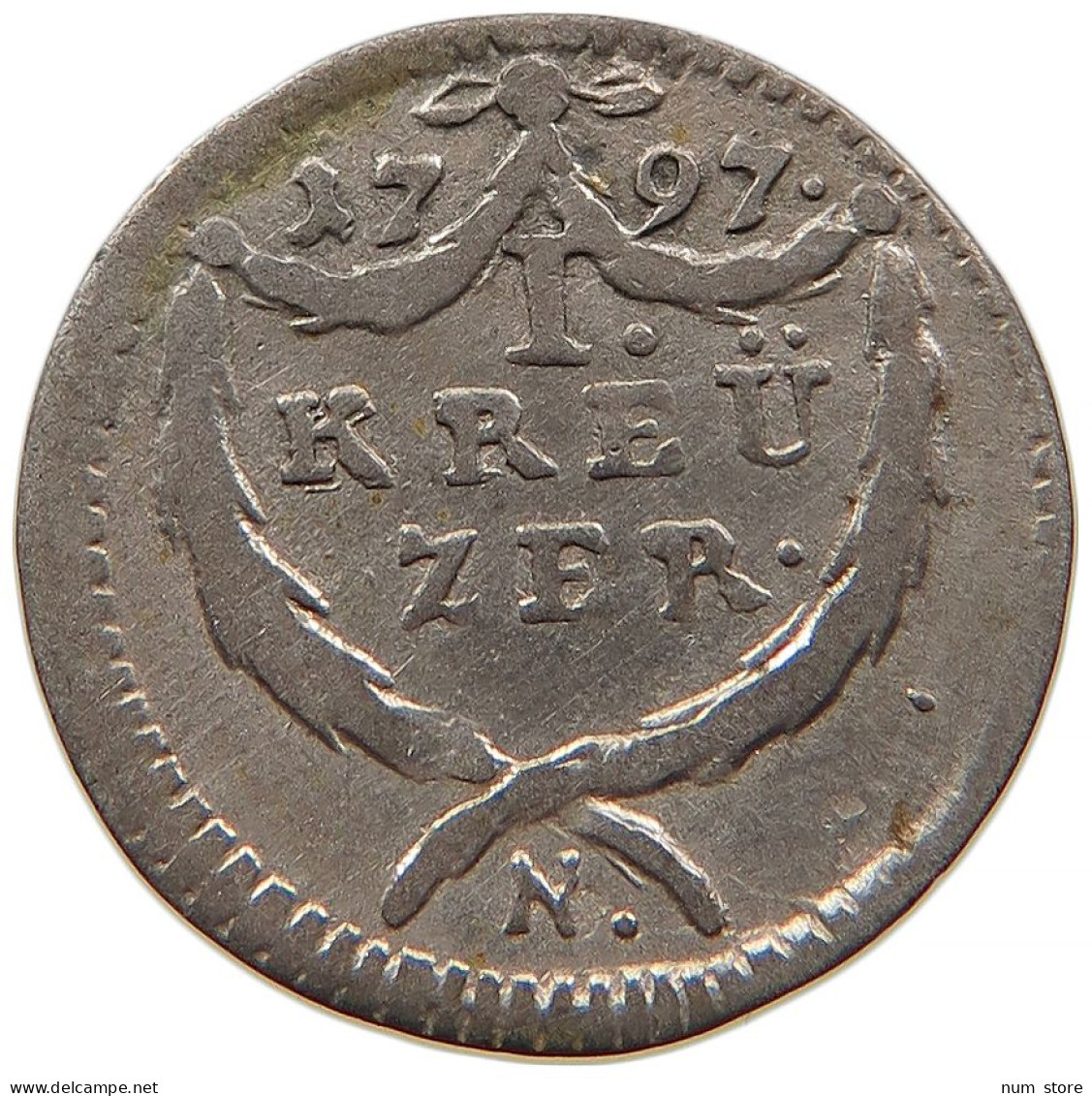 GERMAN STATES 1 KREUZER 1797 NÜRNBERG #t033 0197 - Monedas Pequeñas & Otras Subdivisiones