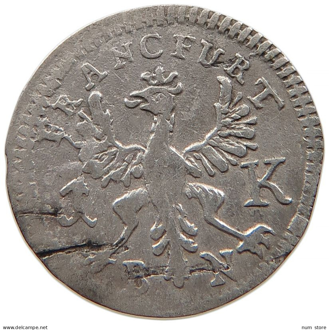 GERMAN STATES 1 KREUZER 1773 FRANKFURT #t032 1101 - Small Coins & Other Subdivisions