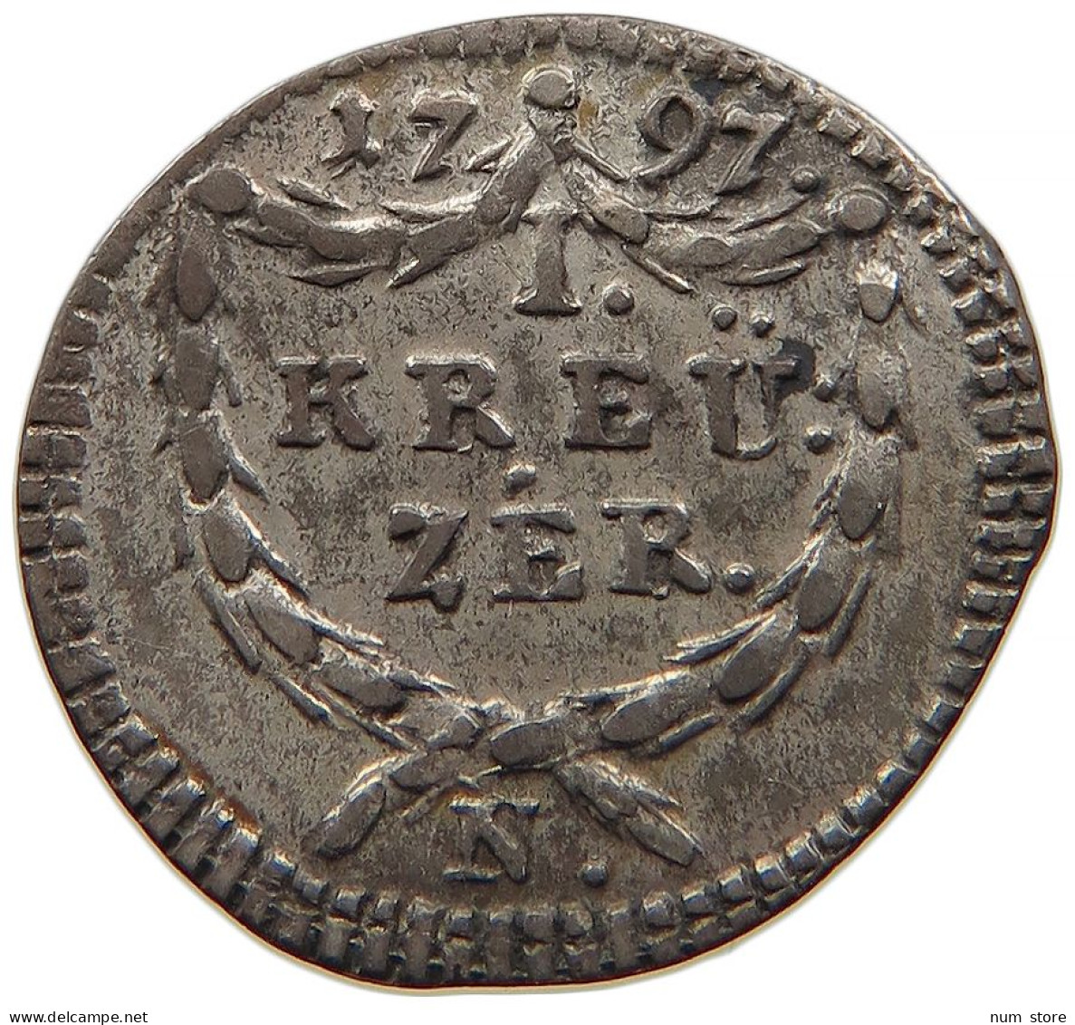 GERMAN STATES 1 KREUZER 1797 NÜRNBERG #t033 0199 - Monedas Pequeñas & Otras Subdivisiones