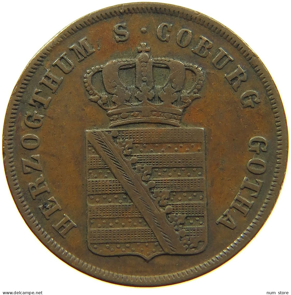 GERMAN STATES 1 1/2 PFENNIG 1834 SACHSEN COBURG GOTHA Ernst I. (1806-1844) #t032 1003 - Monedas Pequeñas & Otras Subdivisiones