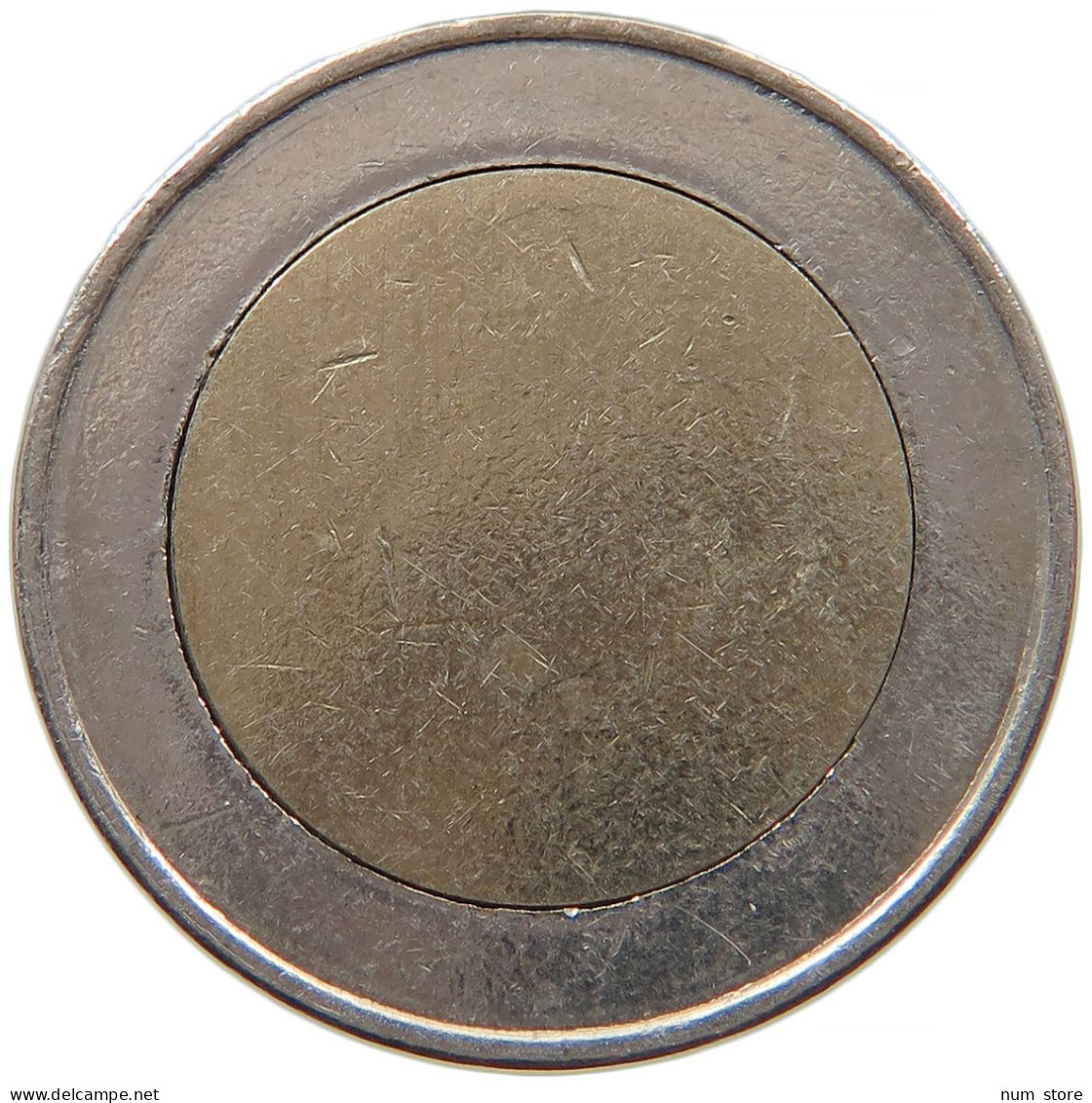 EURO 2 Euro ND Mint Error Unstruck Planchet #t032 0467 - Variétés Et Curiosités