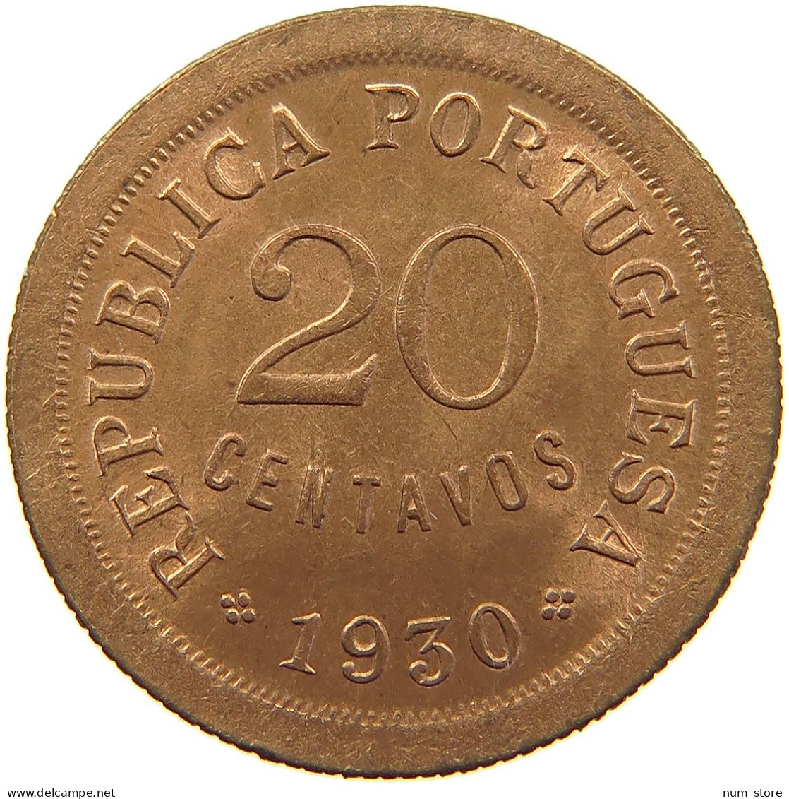 CAPE VERDE 20 CENTAVOS 1930 #t033 0089 - Cap Verde