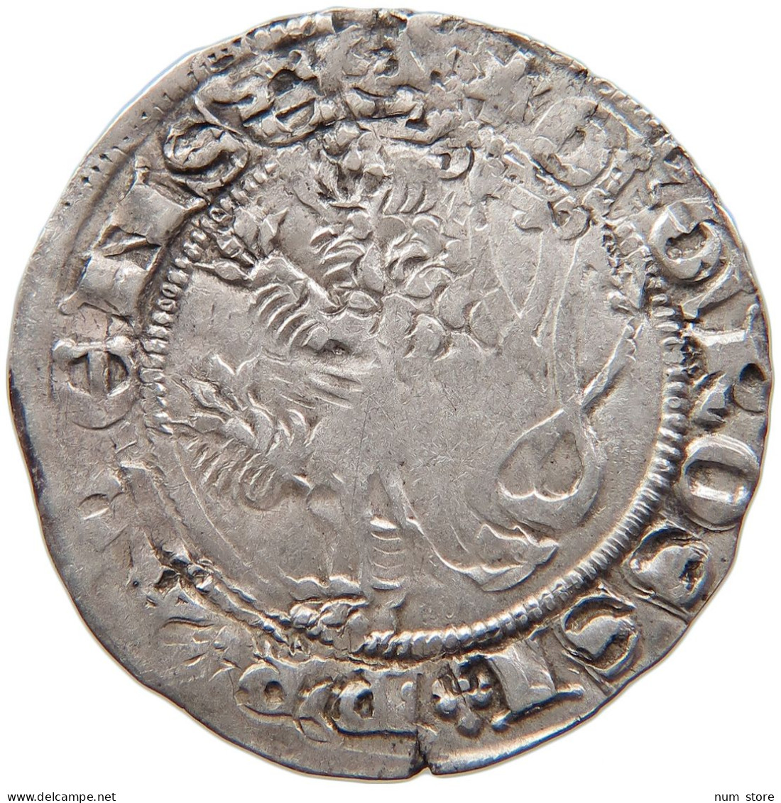 BOHEMIA PRAGER GROSCHEN KUTTENBERG Johann Von Luxemburg 1310-1346 DOPPELSCHLAG #t032 0381 - Czechoslovakia