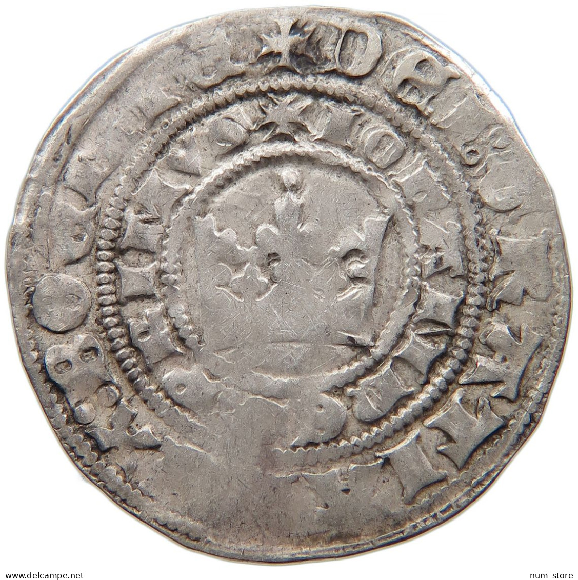 BOHEMIA PRAGER GROSCHEN KUTTENBERG Johann Von Luxemburg 1310-1346 #t032 0375 - Czechoslovakia