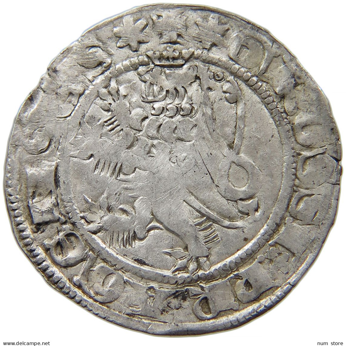 BOHEMIA PRAGER GROSCHEN KUTTENBERG Johann Von Luxemburg 1310-1346 #t032 0393 - Czechoslovakia