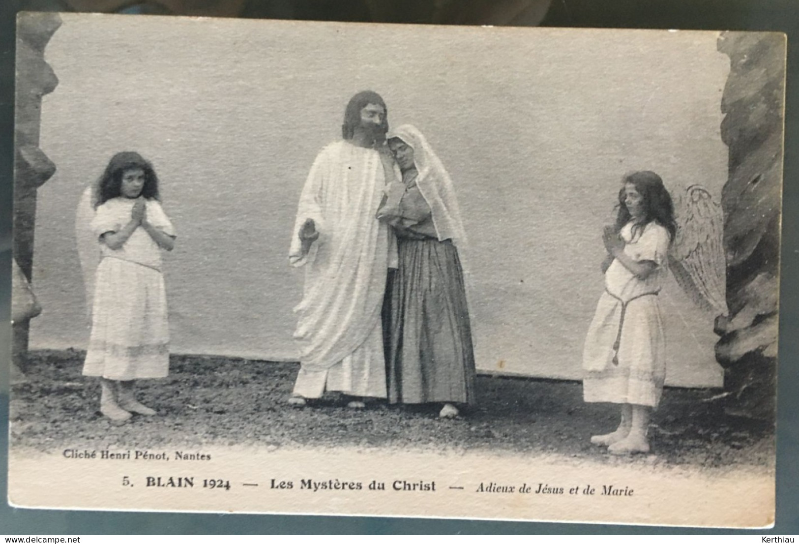 Blain- 4 CPA Les Mystères Du Christ.  1924, 1925, Et 2 De 1926. Non Circulées - Blain