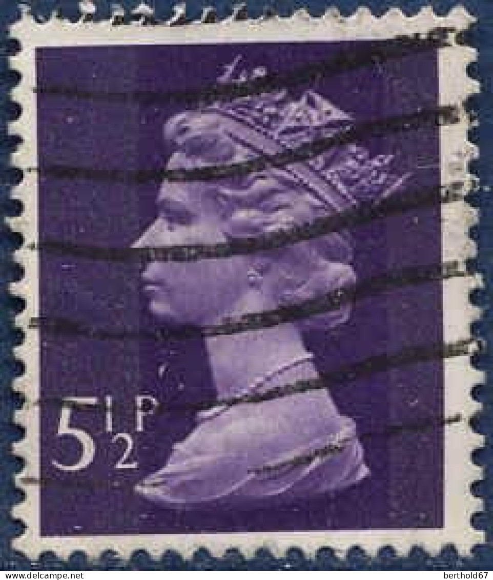 GB Poste Obl Yv: 698 Mi:635 Queen Elisabeth II (Lign.Ondulées) - Gebruikt