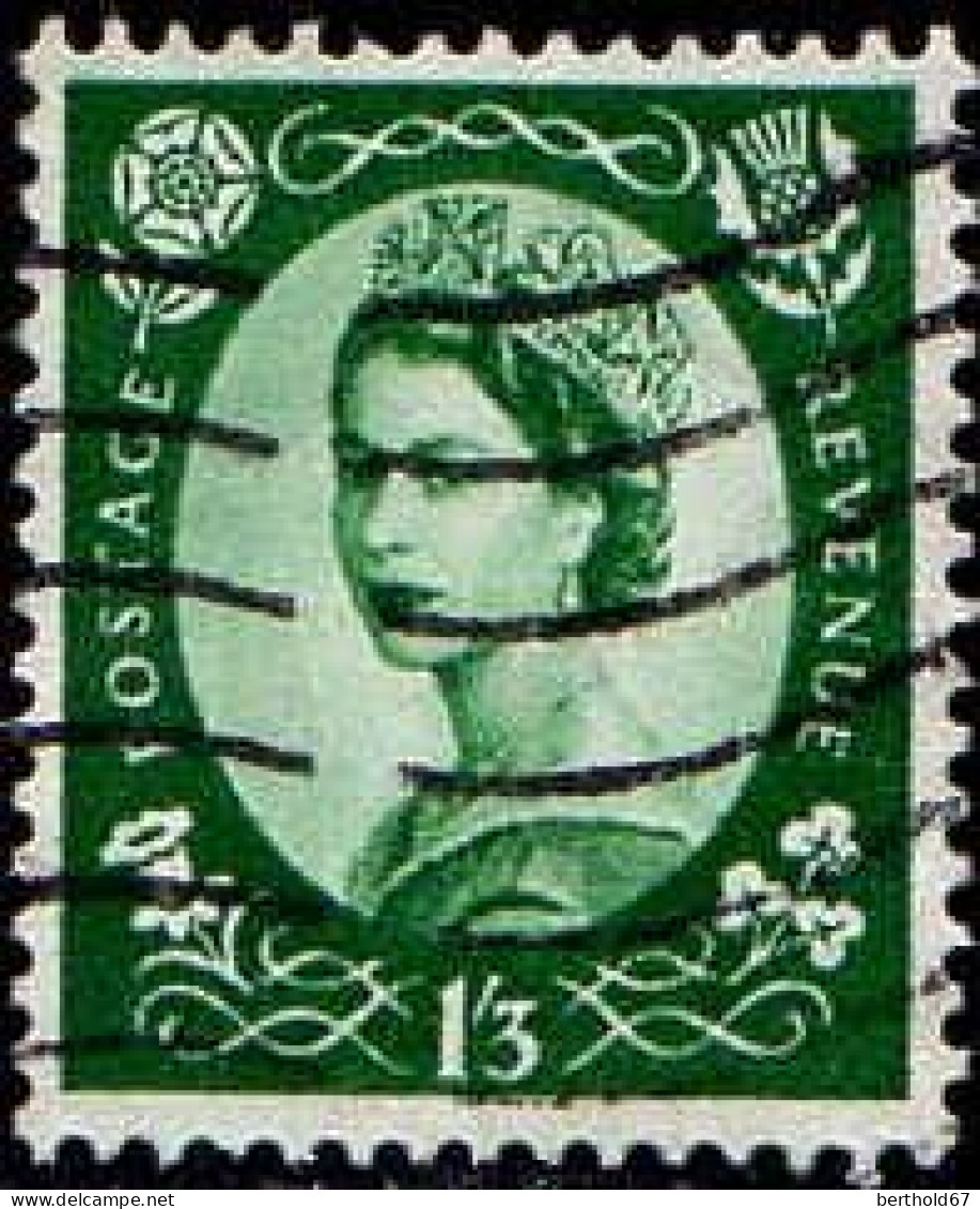 GB Poste Obl Yv: 277 Mi:272X Queen Elisabeth II (Lign.Ondulées) - Used Stamps