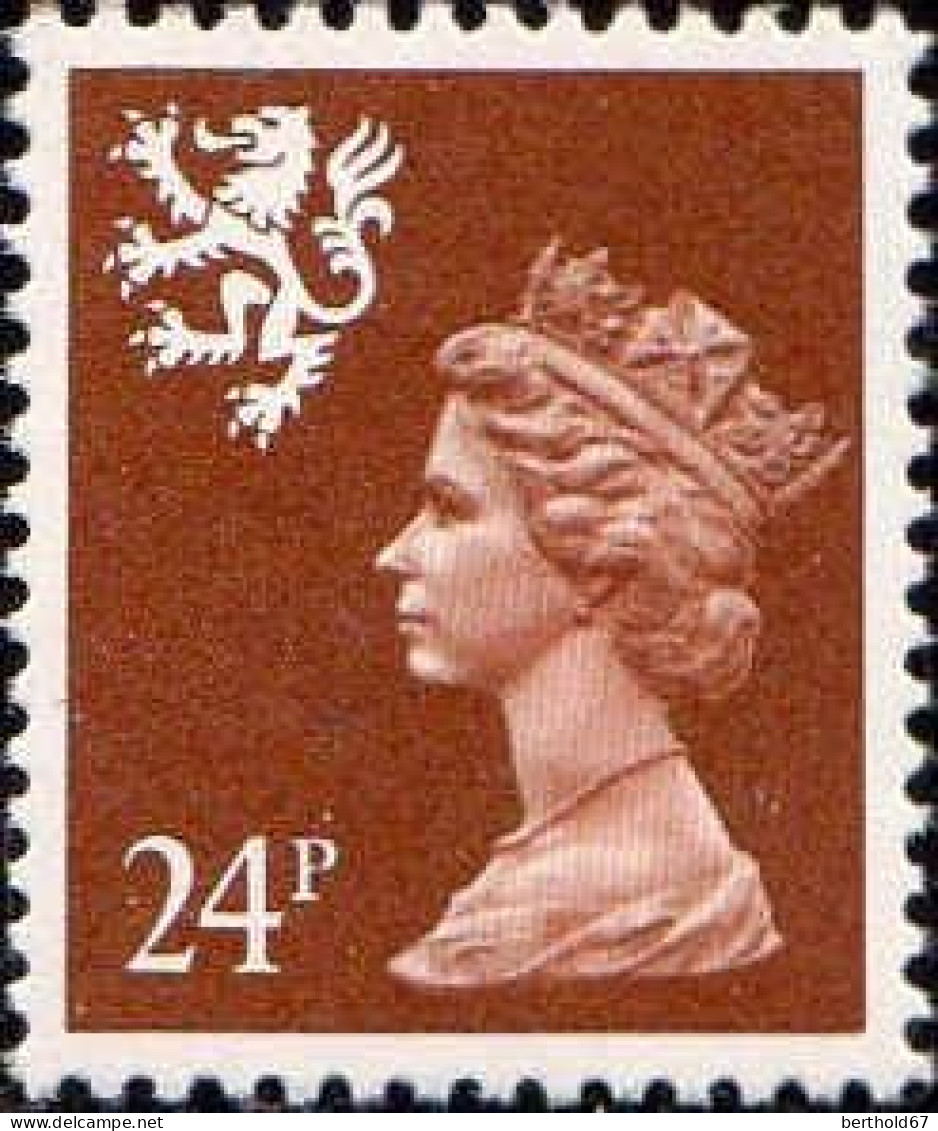 GB Poste N** Yv:1582 Mi:62C Queen Elisabeth II & Armoiries D'Ecosse - Neufs