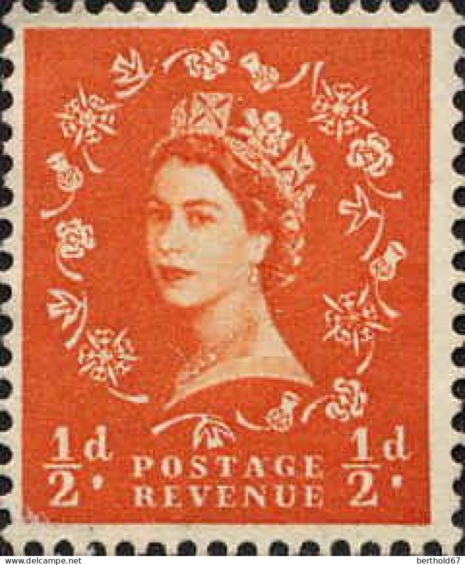 GB Poste N* Yv: 262 Mi:257X Queen Elizabeth II (sans Gomme) - Unused Stamps