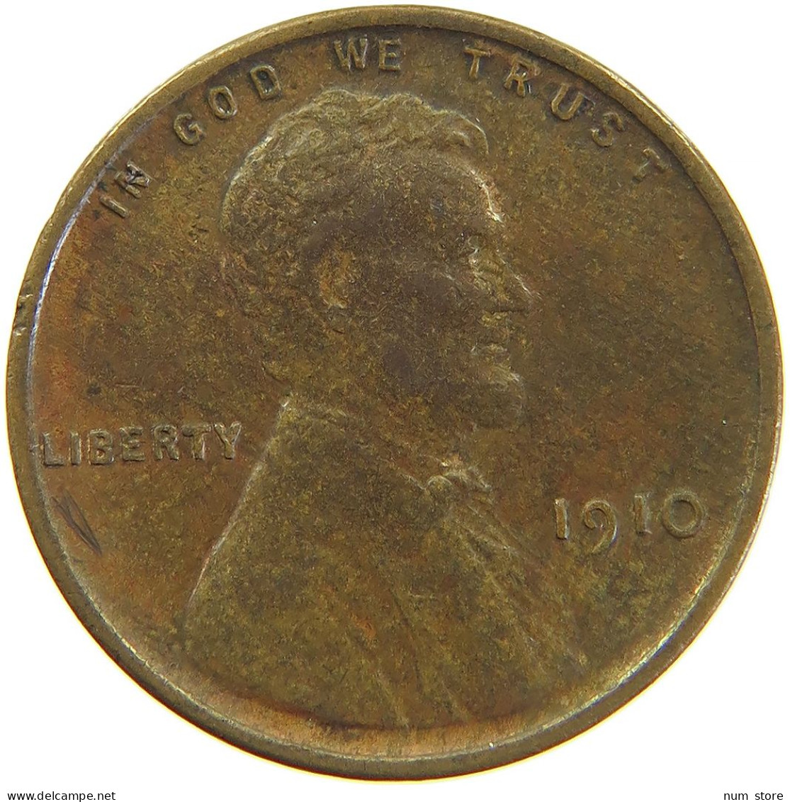 UNITED STATES OF AMERICA CENT 1910 LINCOLN #t032 0449 - 1909-1958: Lincoln, Wheat Ears Reverse