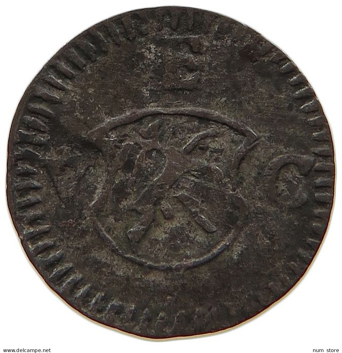 SWITZERLAND EINSETIGER PFENNIG CHUR Ulrich VII. Von Federspiel. 1692–1728 #t032 0583 - Ville De Coire