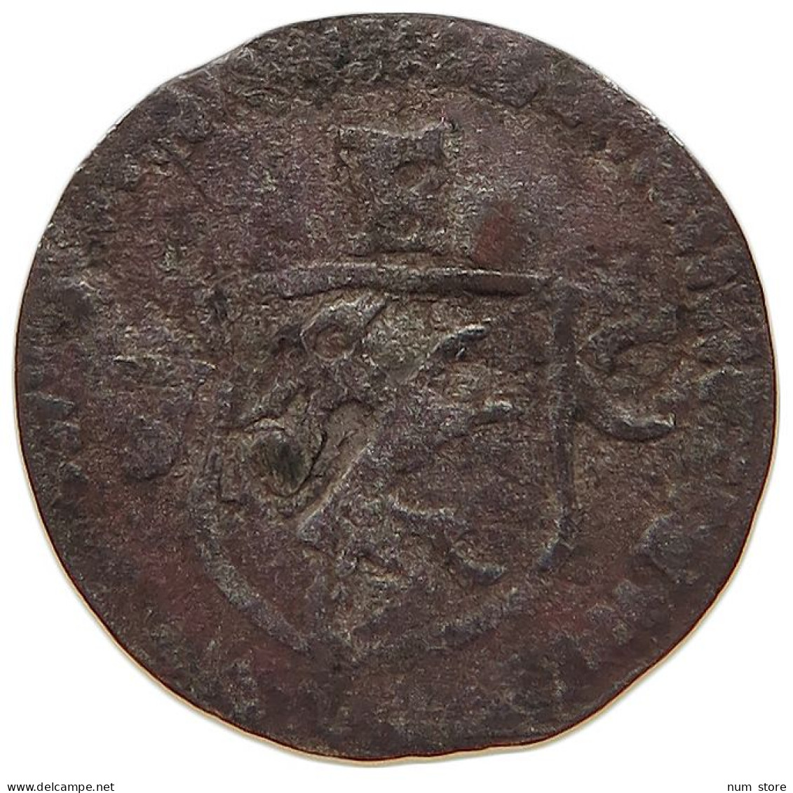 SWITZERLAND EINSETIGER PFENNIG CHUR Ulrich VII. Von Federspiel. 1692–1728 #t032 0593 - Stad Chur