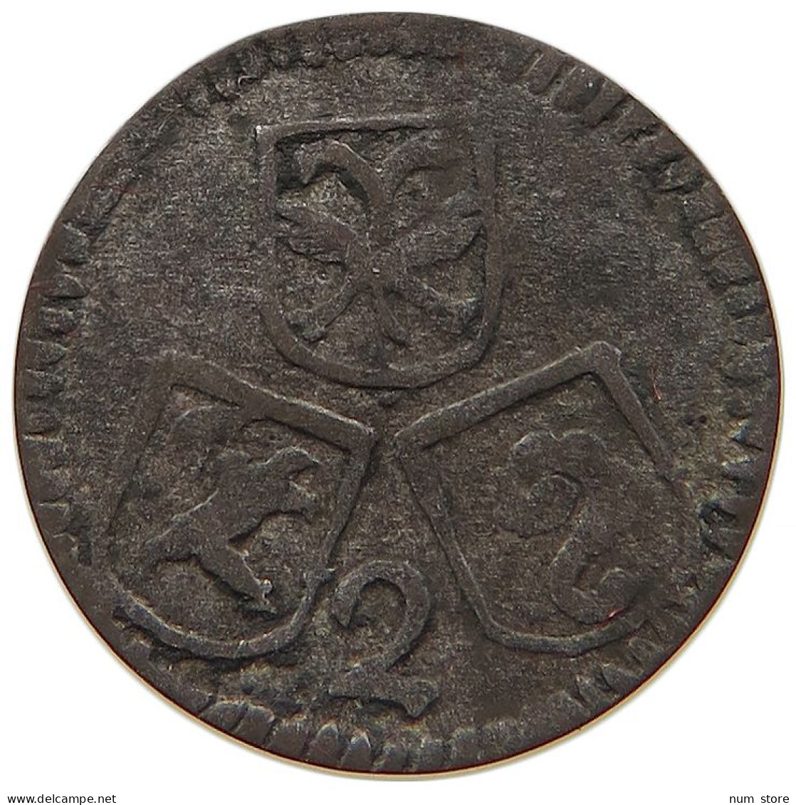 SWITZERLAND 2 PFENNIG CHUR Ulrich VII. Von Federspiel 1692-1728 #t033 0317 - Bistum Chur