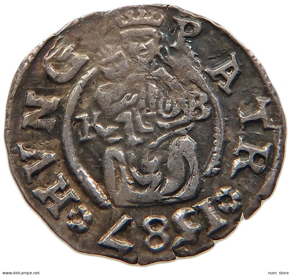RDR HUNGARY DENAR 1587 KB Rudolf II. 1576-1612. #t032 0295 - Ungheria