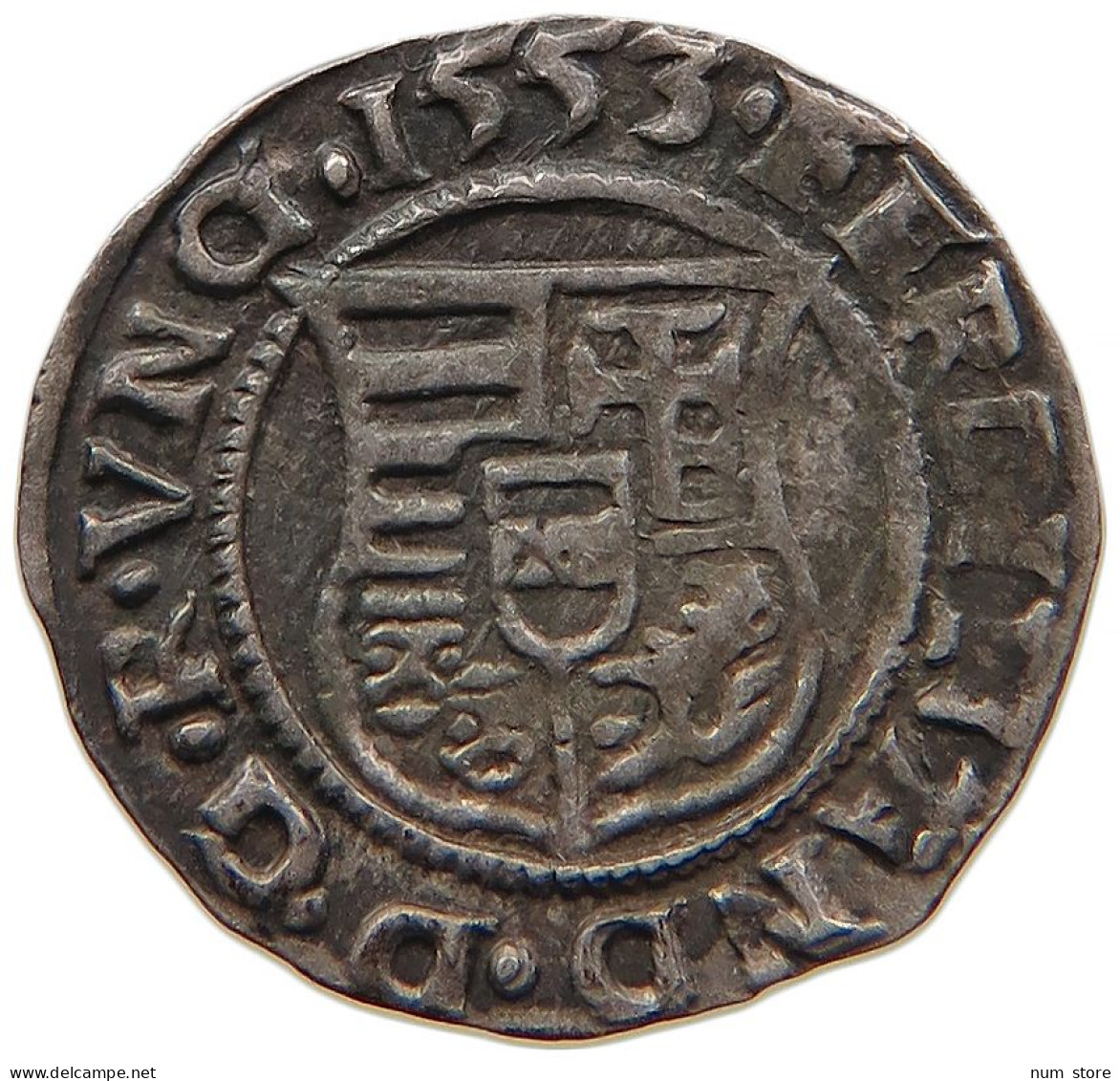 RDR HUNGARY DENAR 1553 KB Ferdinand I. 1526-1564 #t032 0305 - Ungheria