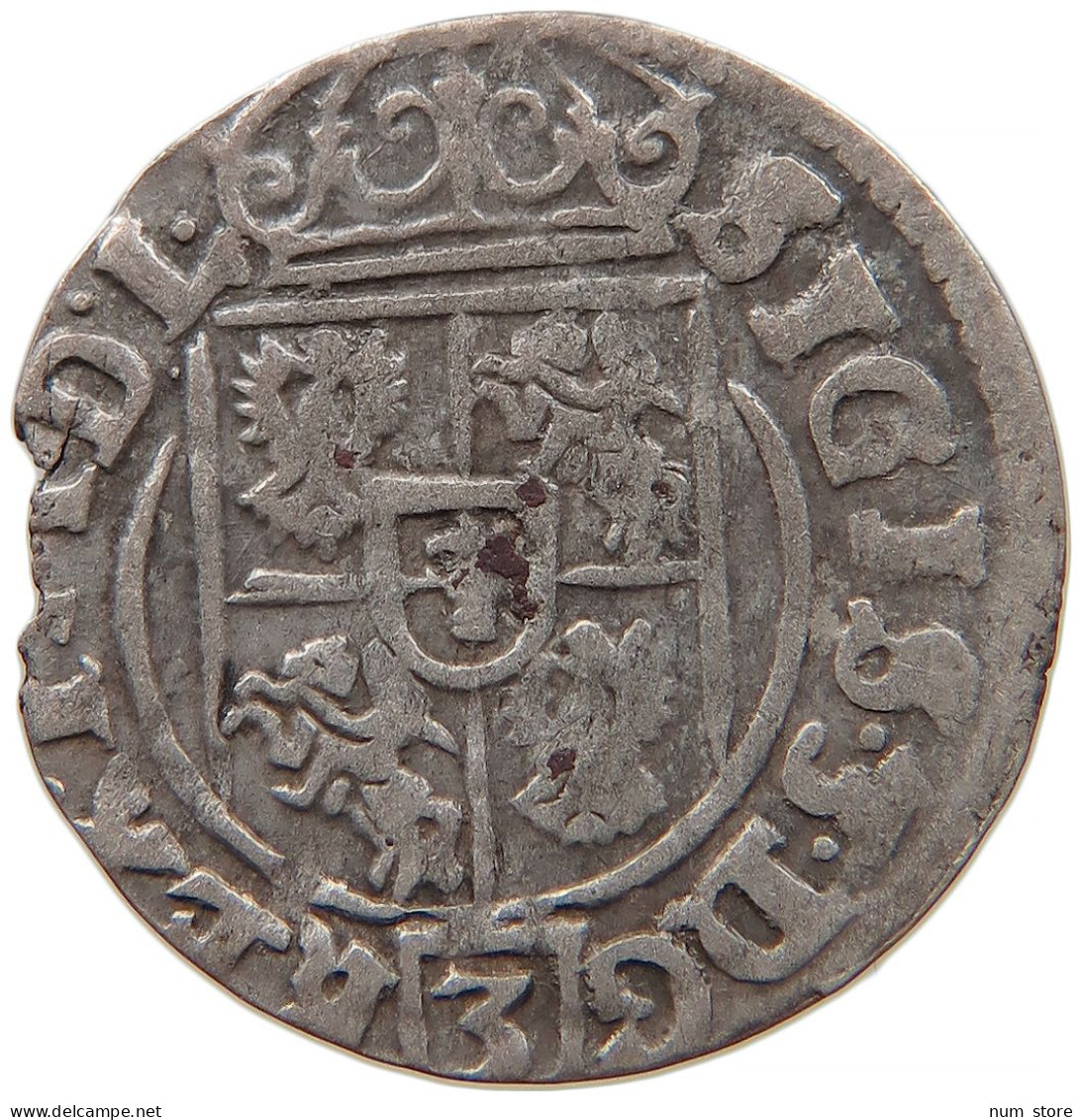 POLAND POLTORAK 1/24 TALER DREIPÖLKER 1625 Sigismund III. (1587-1632) #t033 0113 - Polen