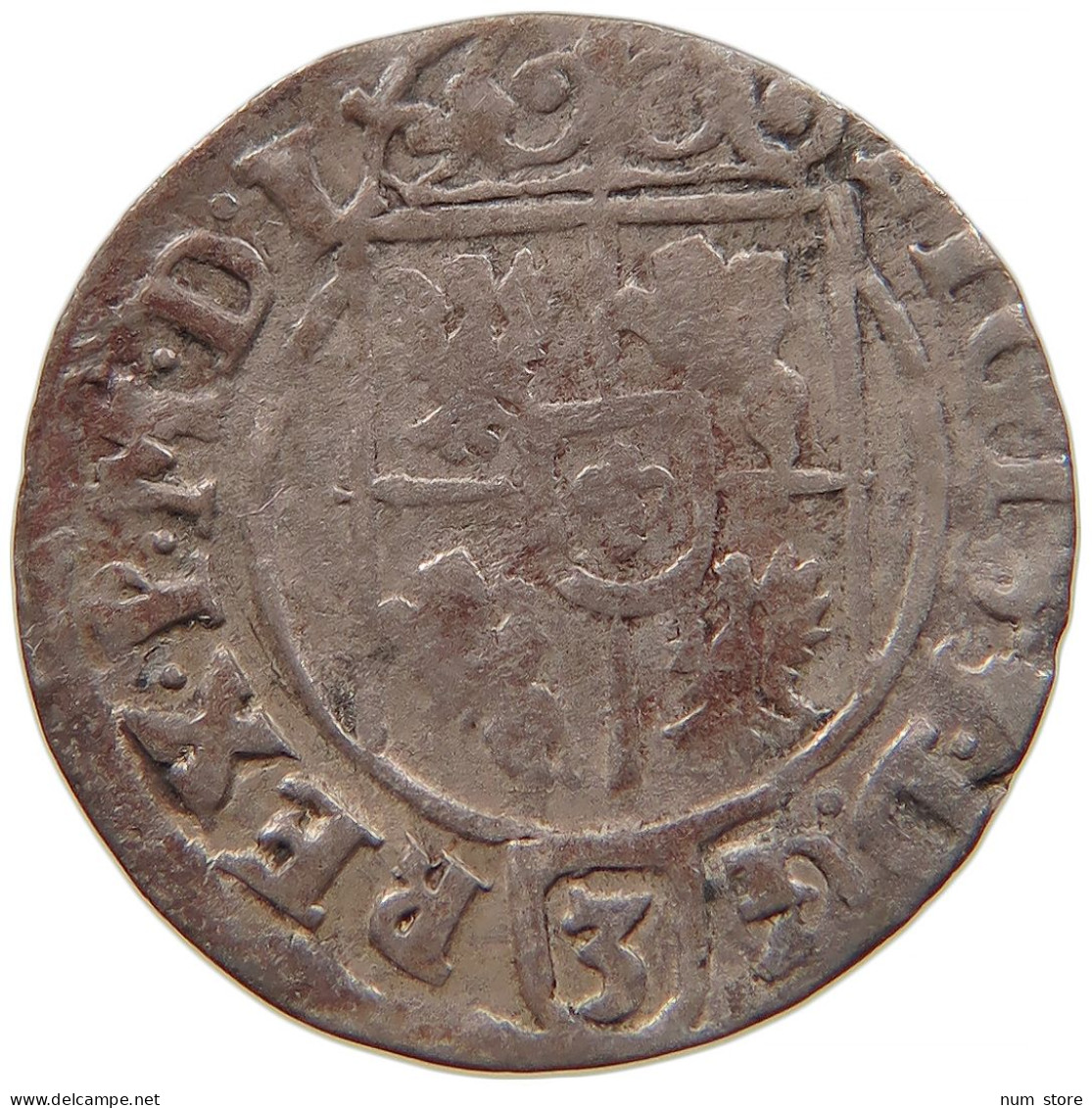 POLAND POLTORAK 1/24 TALER DREIPÖLKER 1624 Sigismund III. (1587-1632) #t033 0125 - Poland