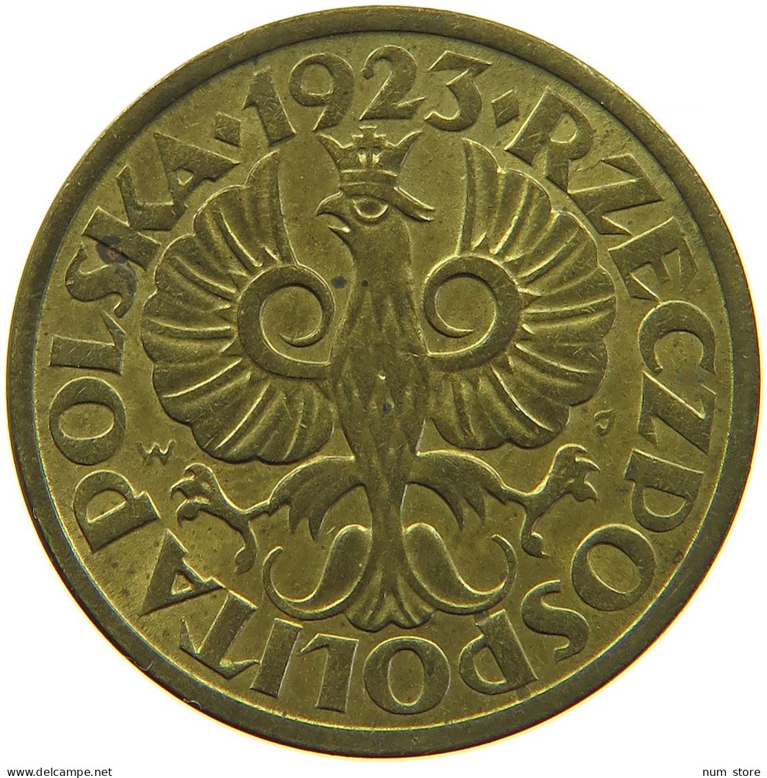 POLAND 5 GROSZY 1923 TOP #t033 0097 - Polen