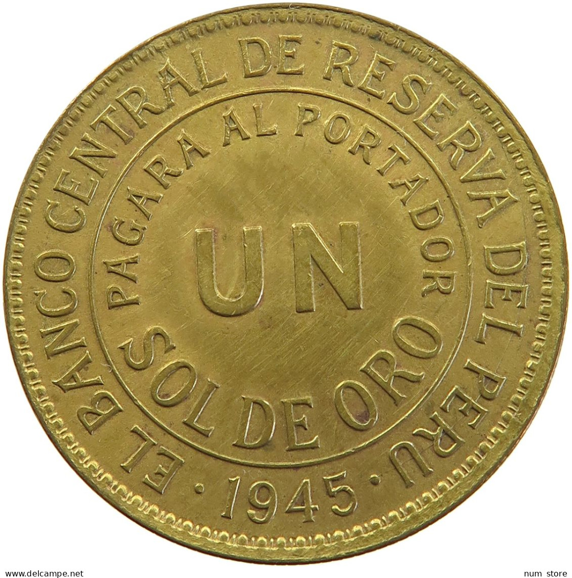 PERU SOL 1945 #t029 0431 - Perú