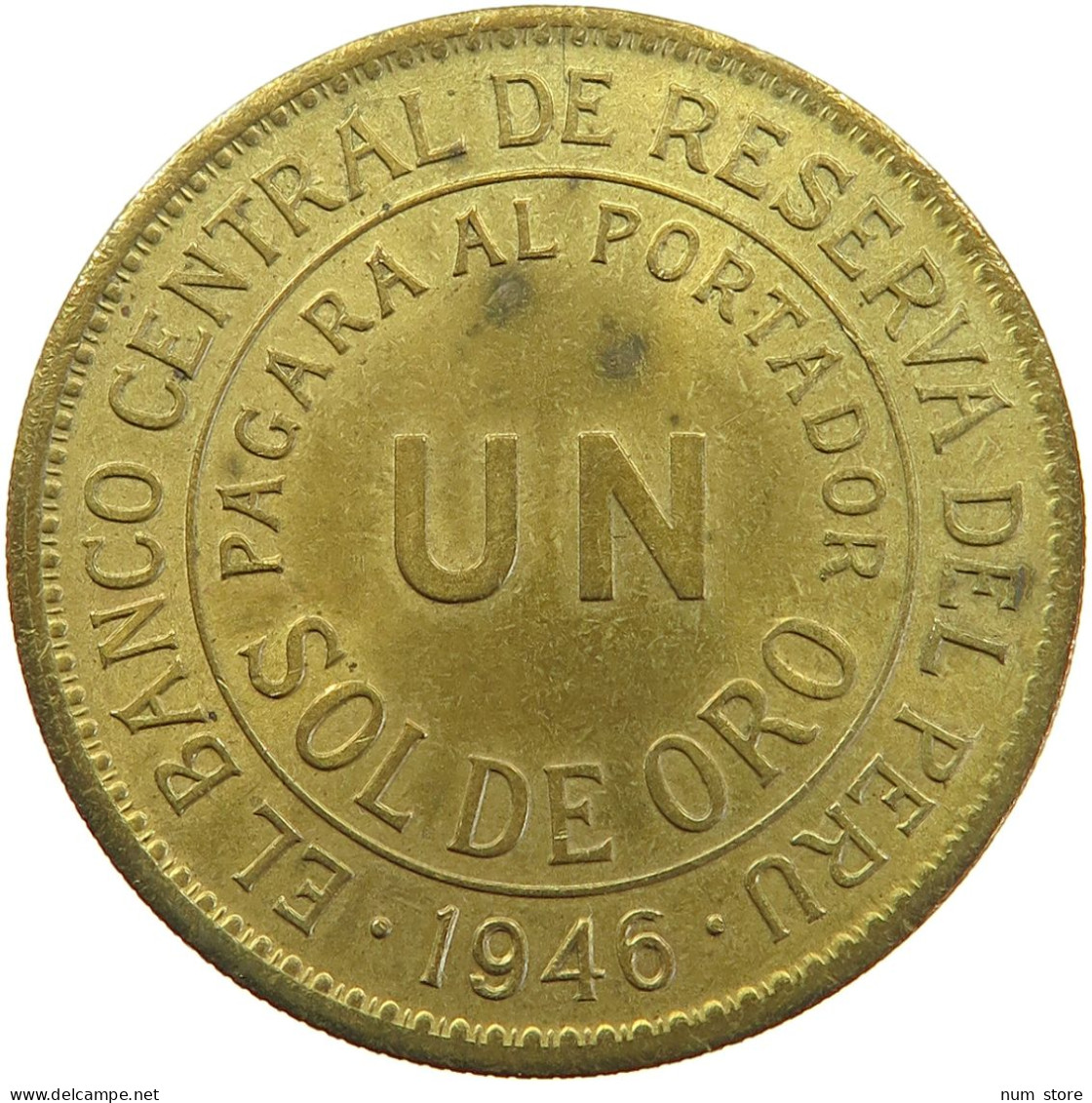 PERU SOL 1946 #t029 0417 - Pérou