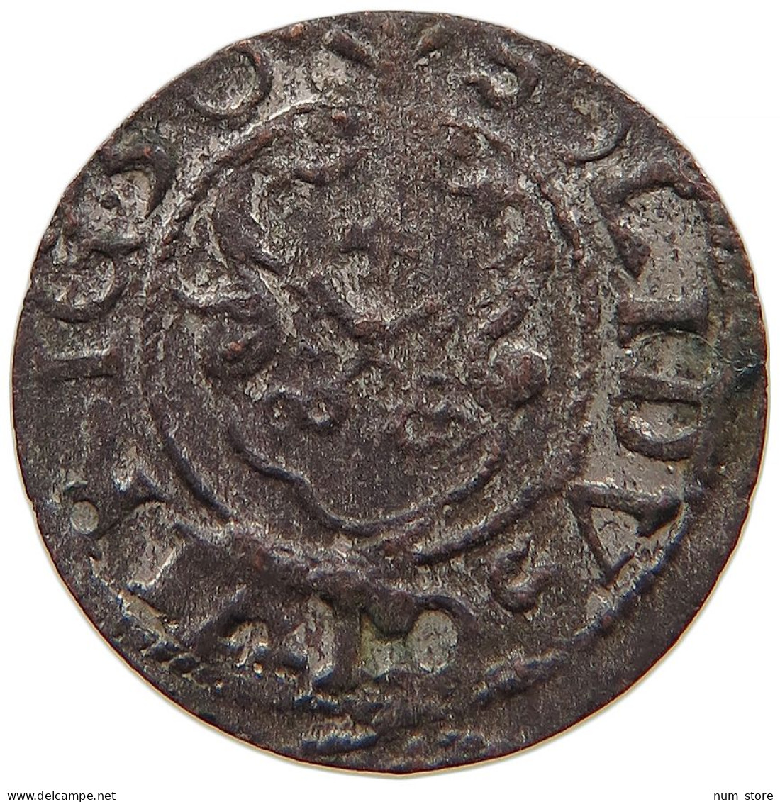 LIVONIA SCHILLING SOLIDUS 1650 Christina (1632-1654) #t032 0487 - Lithuania