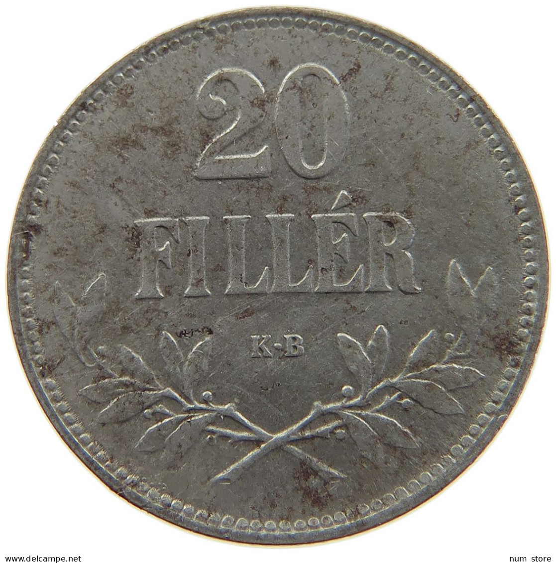 HUNGARY 20 FILLER 1920 #t032 0787 - Hongrie