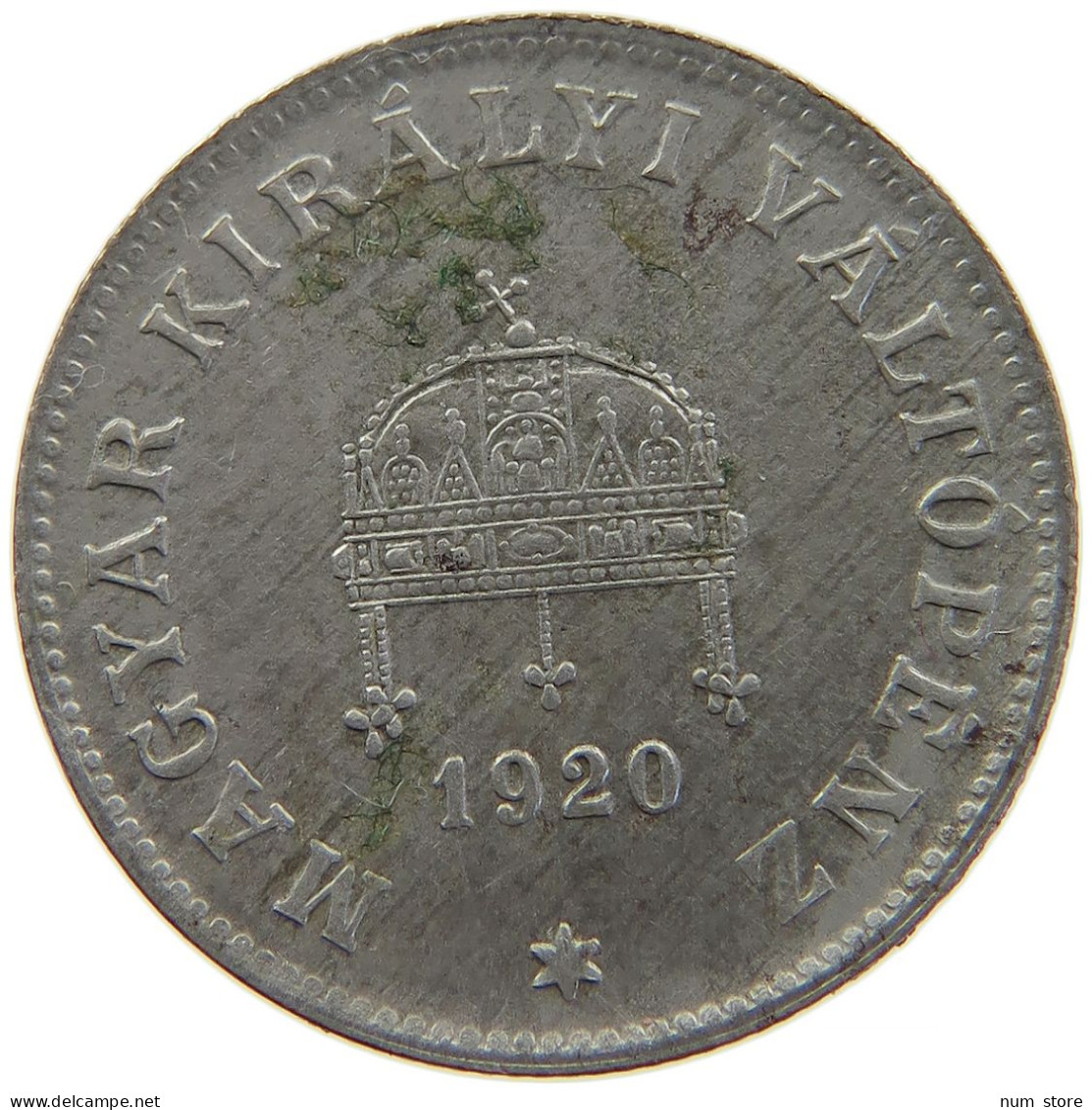 HUNGARY 20 FILLER 1920 #t032 0787 - Hongrie