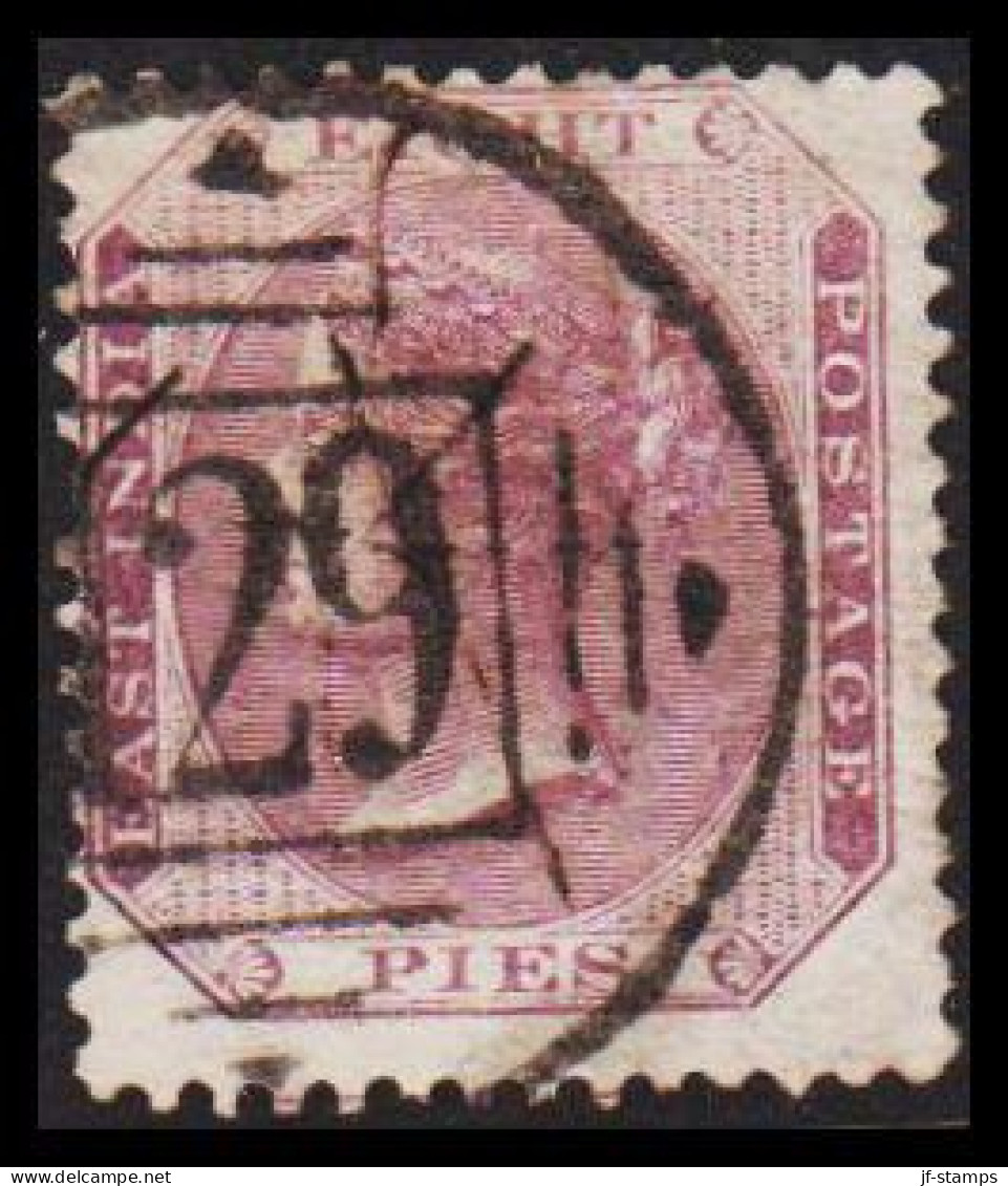 1860. INDIA. Victoria. EIGHT PIES. Interesting Cancels. 29. - JF544354 - 1858-79 Kolonie Van De Kroon