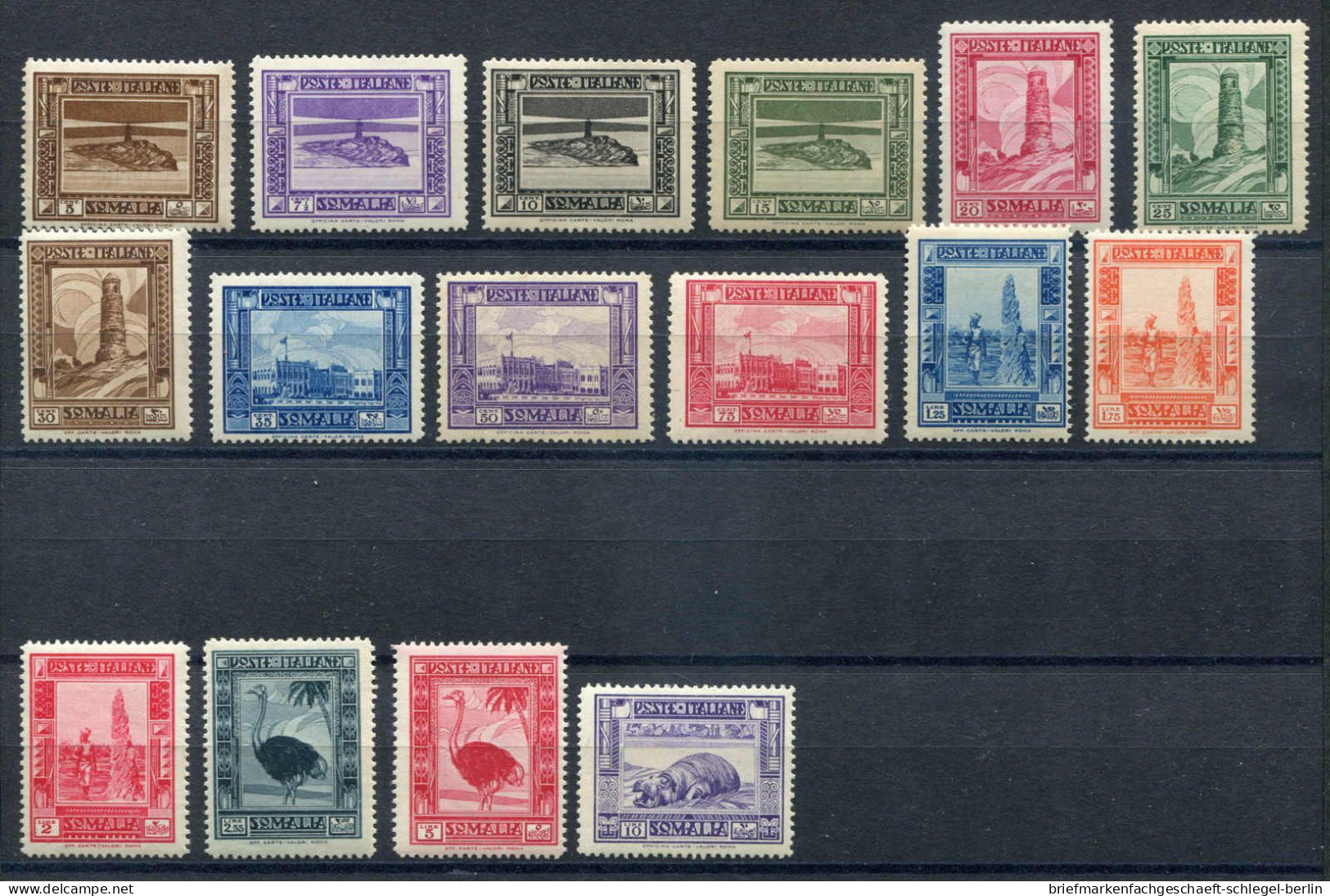 Italienisch Somaliland, 1932, 171-86, 188 C, Postfrisch - Autres & Non Classés