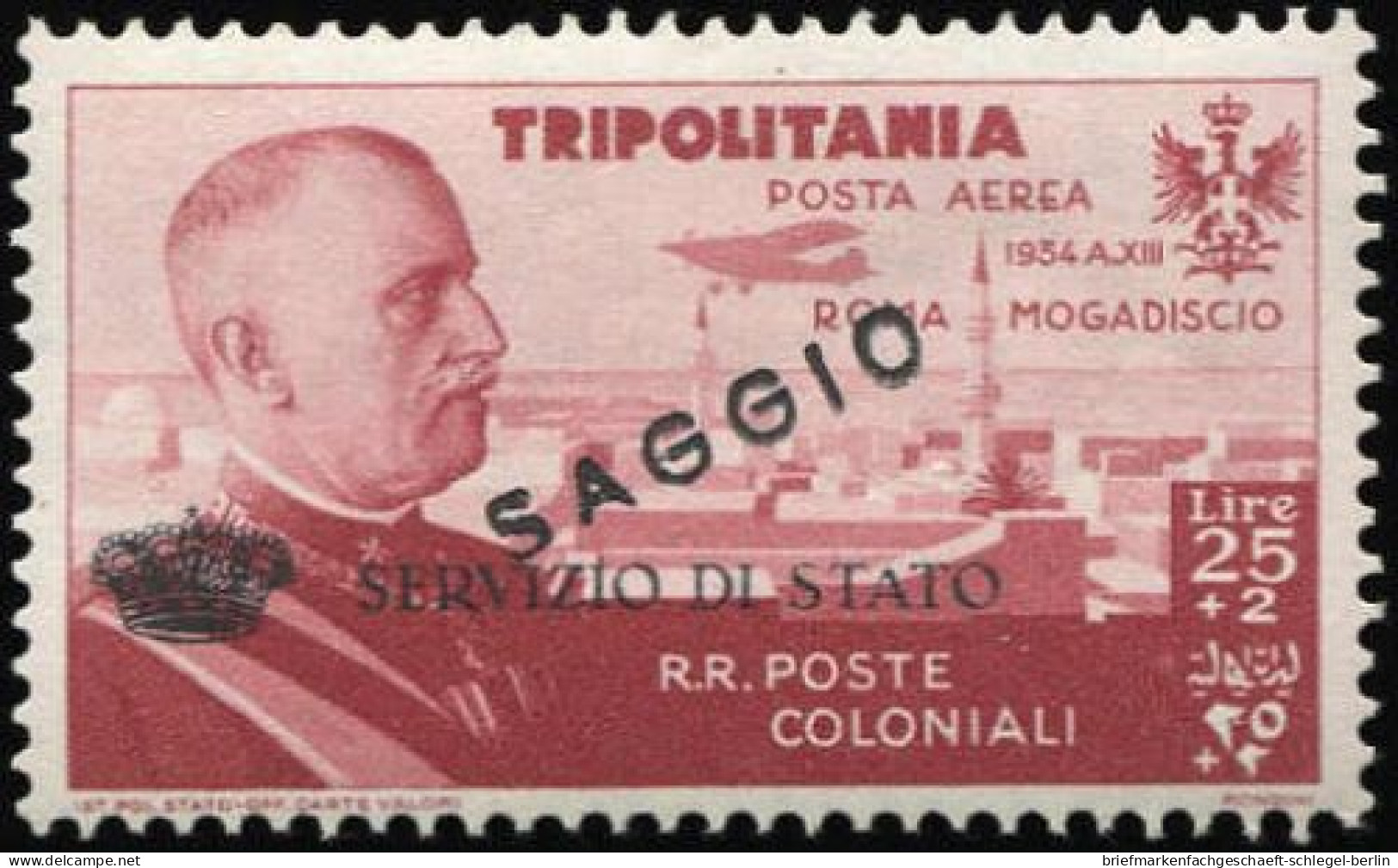 Italienisch Tripolitanien, 1934, D 1, Postfrisch - Autres & Non Classés