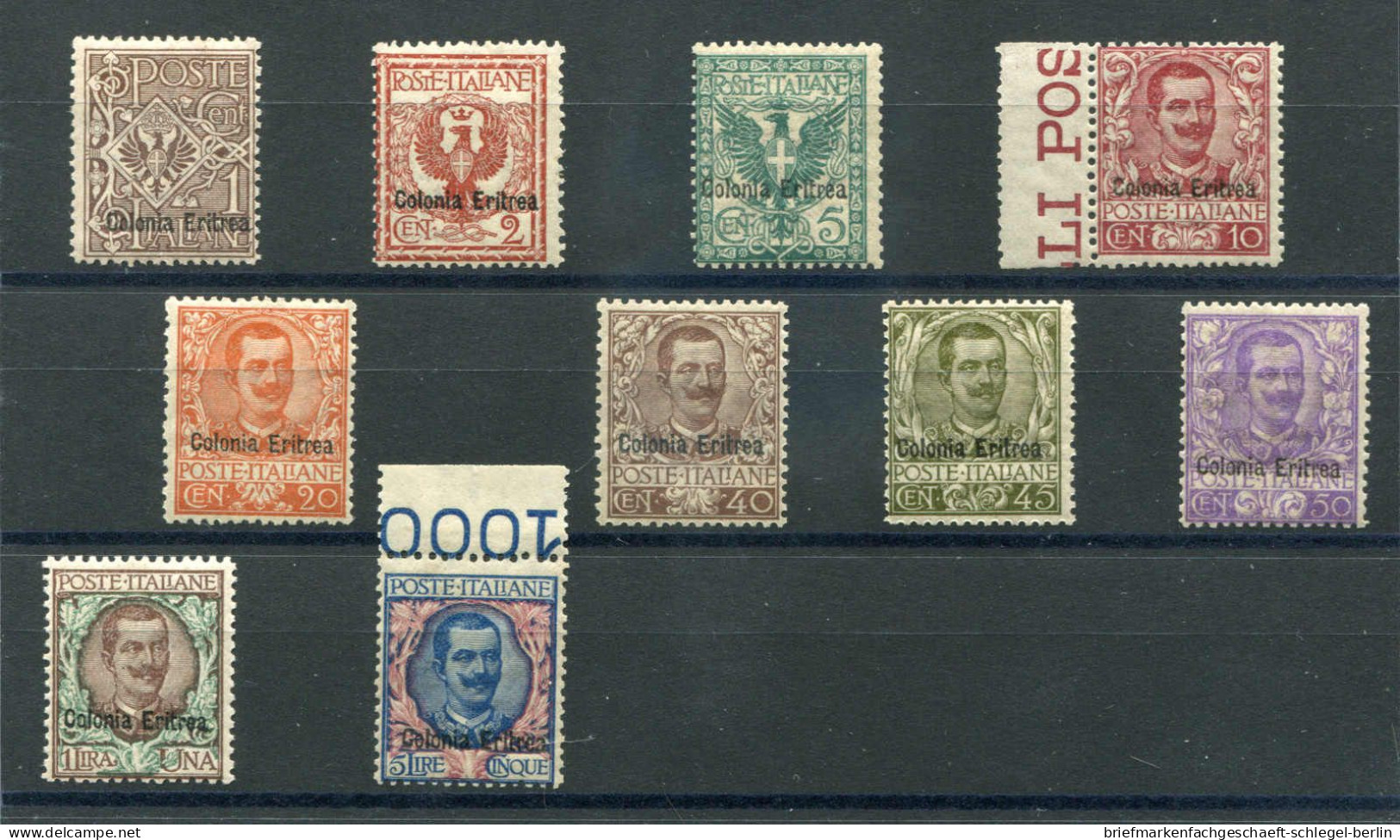 Italienisch Eritrea, 1903, 19-29, Postfrisch - Autres & Non Classés