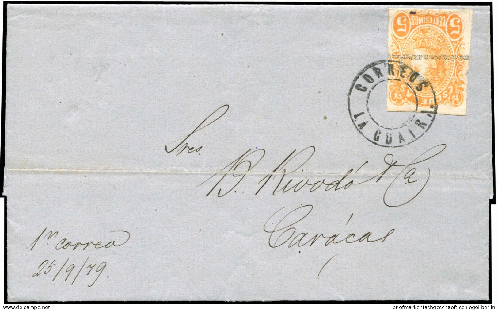 Venezuela, 1879, 5 III, Brief - Venezuela