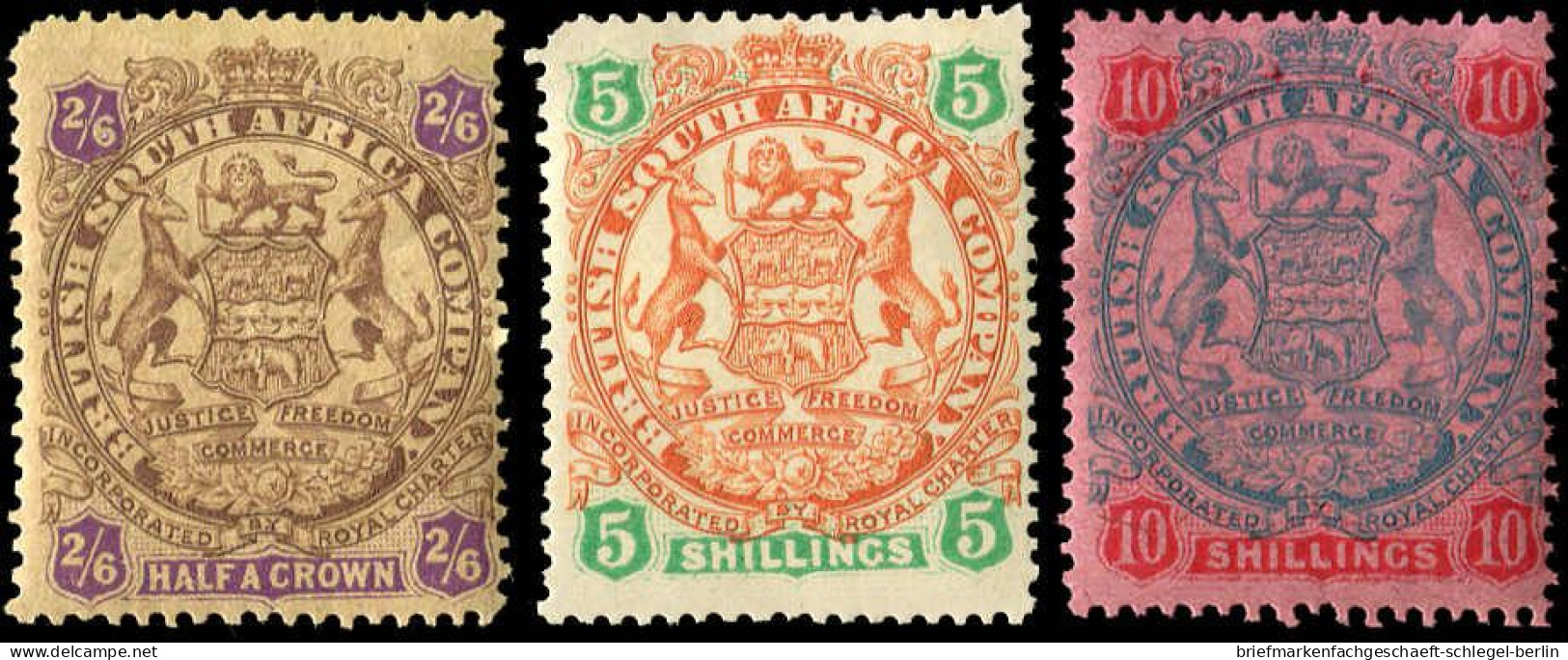 Britische Südafrika Gesellschaft, 1896, 25-38 II, Ungebraucht - Autres - Afrique