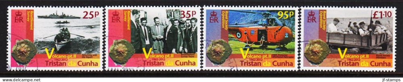 2012. TRISTAN Da CUNHA. Volcano Pt. II Complete Set.  (MICHEL 1095-1098) - JF544403 - Tristan Da Cunha