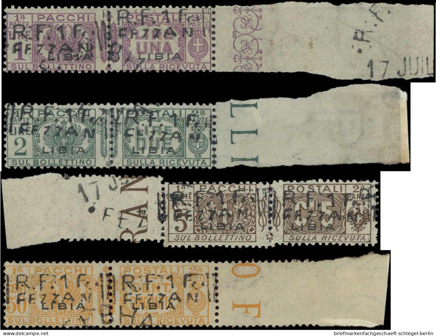 Fezzan, 1943, 1-7 (2), Gestempelt - Other & Unclassified