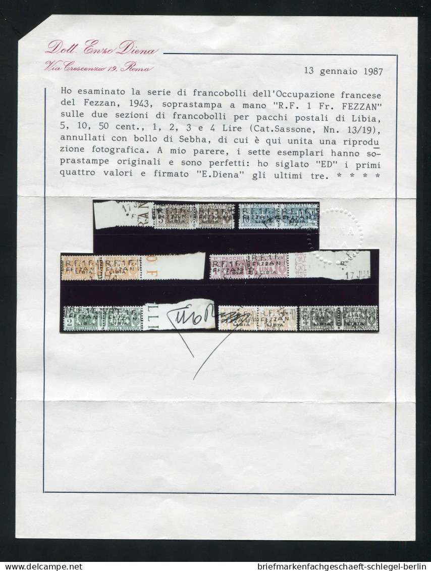 Fezzan, 1943, 1-7 (2), Gestempelt - Sonstige & Ohne Zuordnung