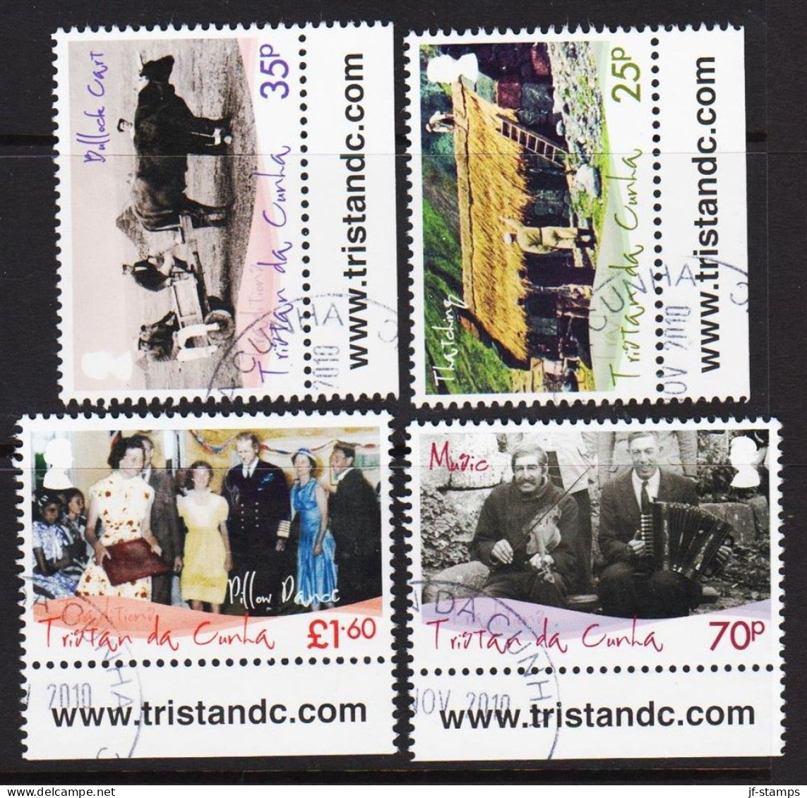 2010. TRISTAN Da CUNHA. Traditions In Complete Set.  (MICHEL 1061-1064) - JF544410 - Tristan Da Cunha