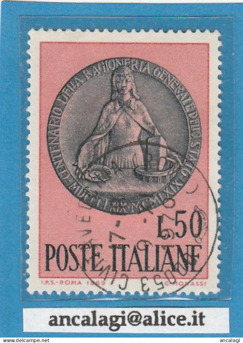 USATI ITALIA 1969 - Ref.0247 "RAGIONIERIA GENERALE" 1 Val. - - 1961-70: Oblitérés