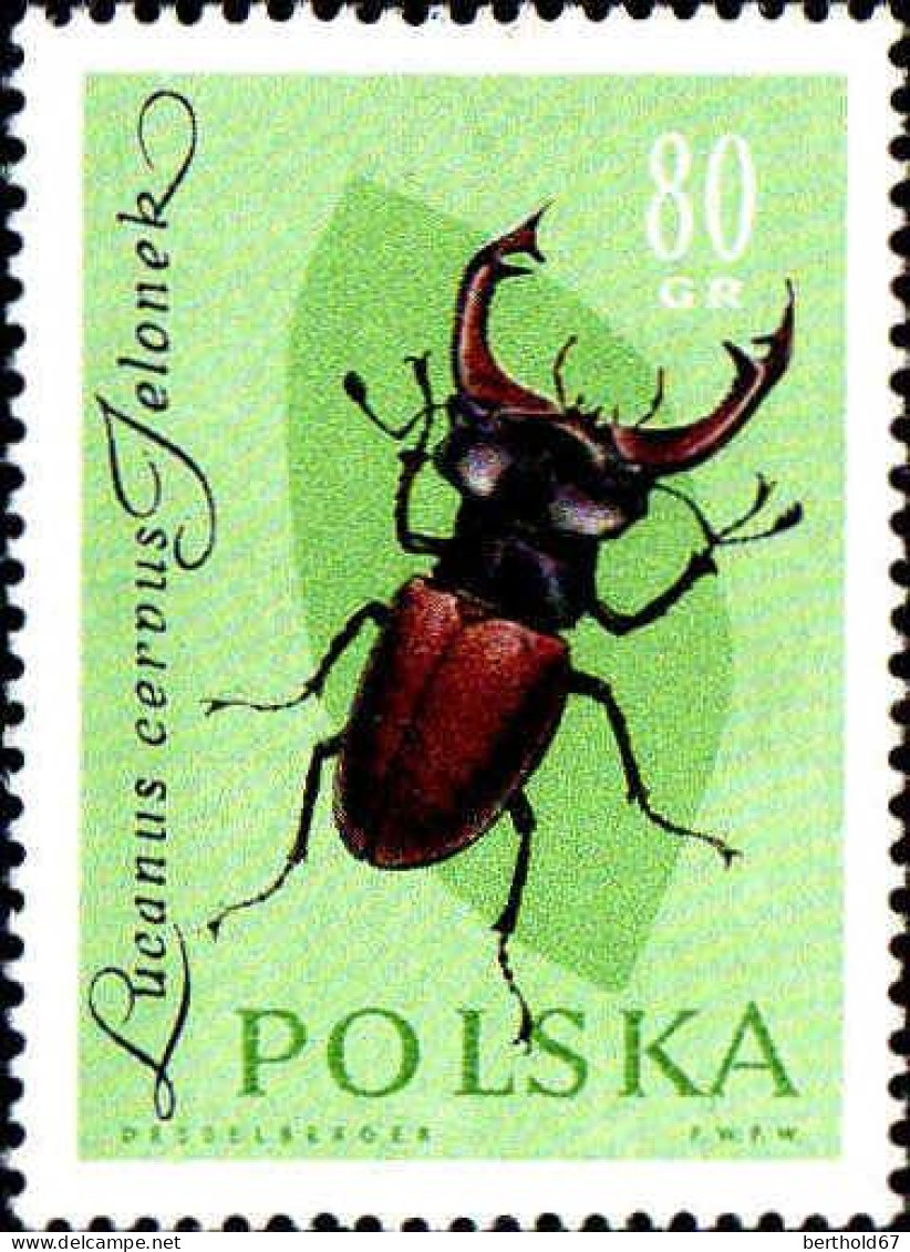 Pologne Poste N** Yv:1140-1150 Protection des insectes utiles