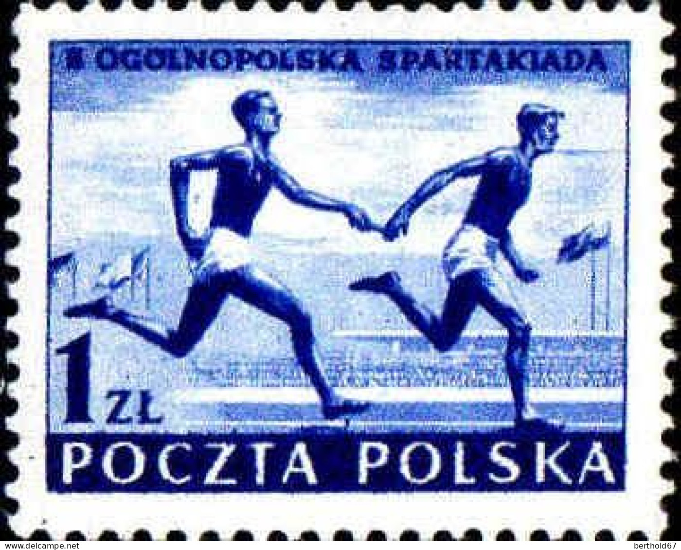 Pologne Poste N** Yv: 756/760 Jeux Sportifs D'été 760 Pet Def Gomme - Neufs