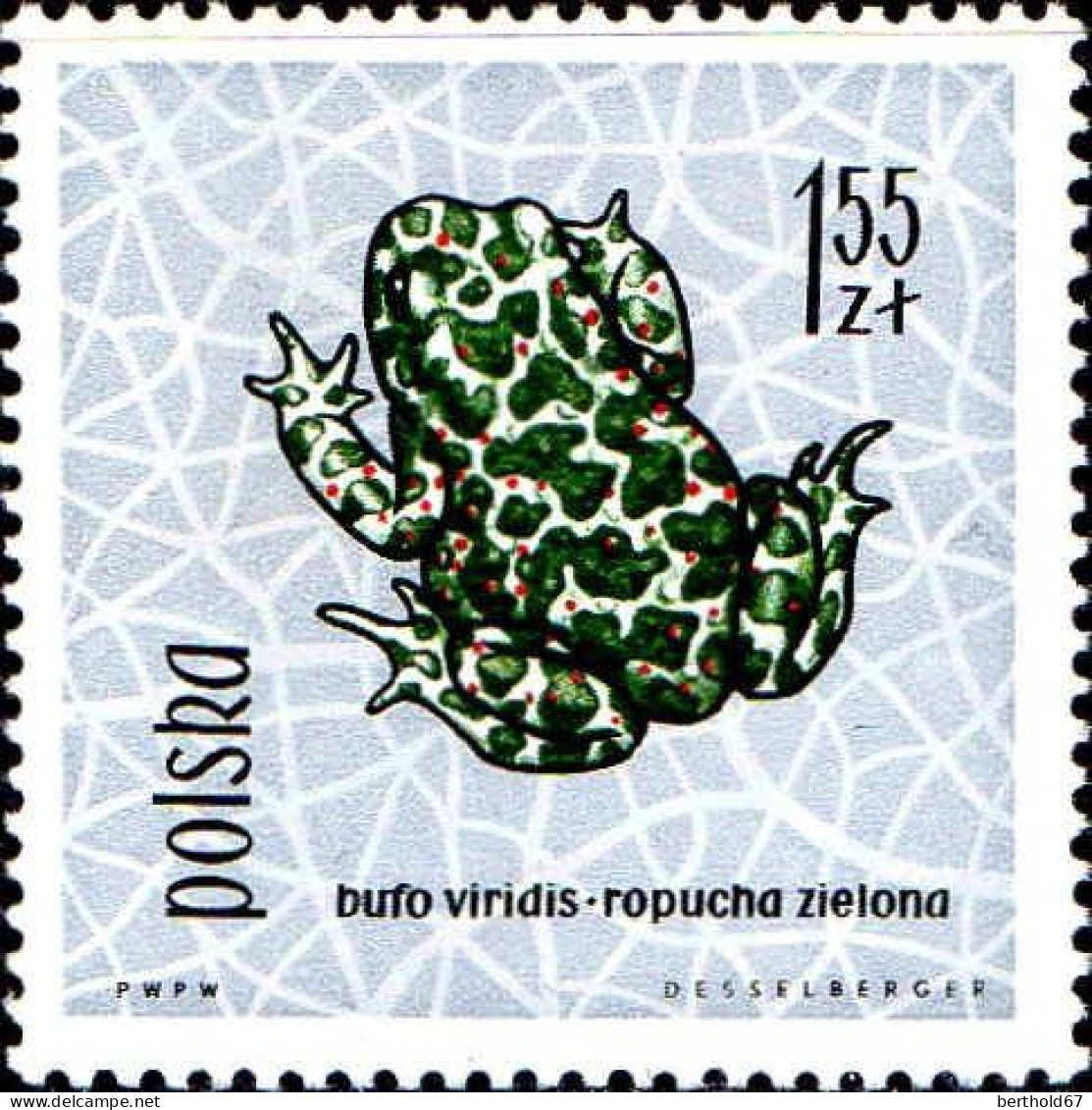 Pologne Poste N** Yv:1259/1270 Reptiles & amphibiens