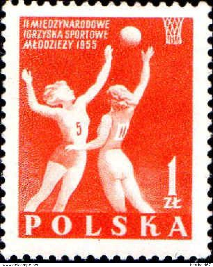 Pologne Poste N** Yv: 827/832 2.Jeux Sportifs De La Jeunesse Dentelé 13829 N* Défaut Gomme - Unused Stamps