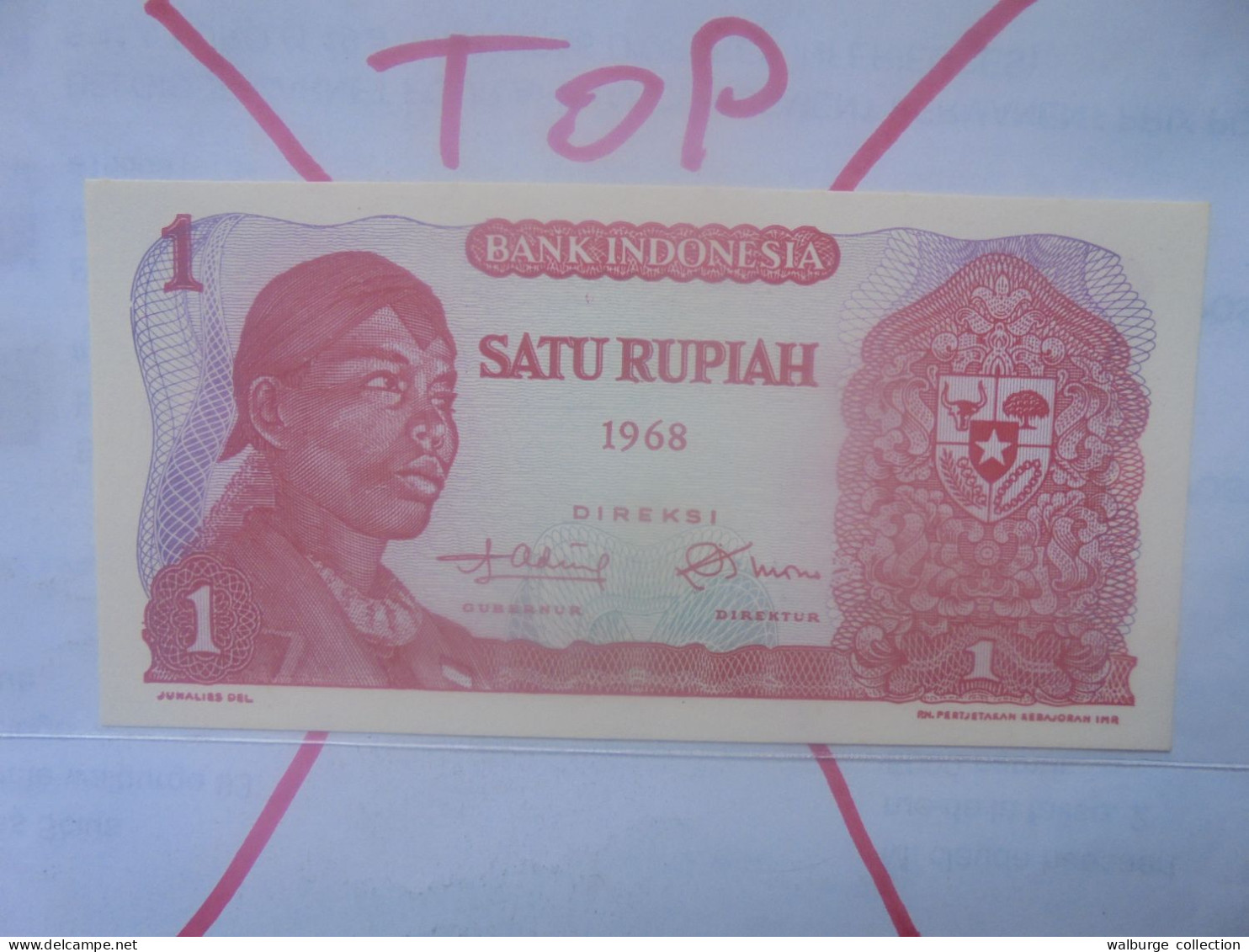 INDONESIE 1 Rupiah 1968 Neuf (B.33) - Indonésie
