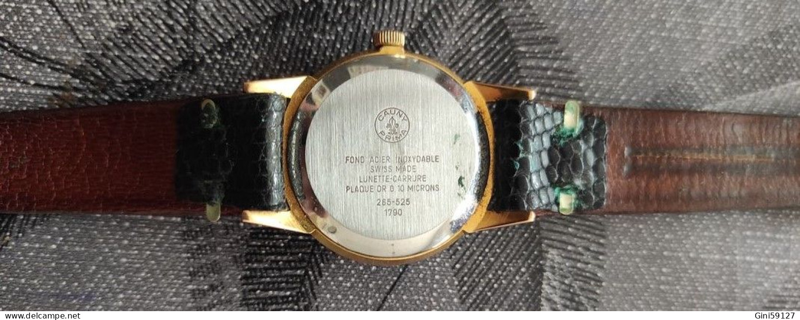 Ancienne Montre Homme CAUNY Année 50 - Antike Uhren