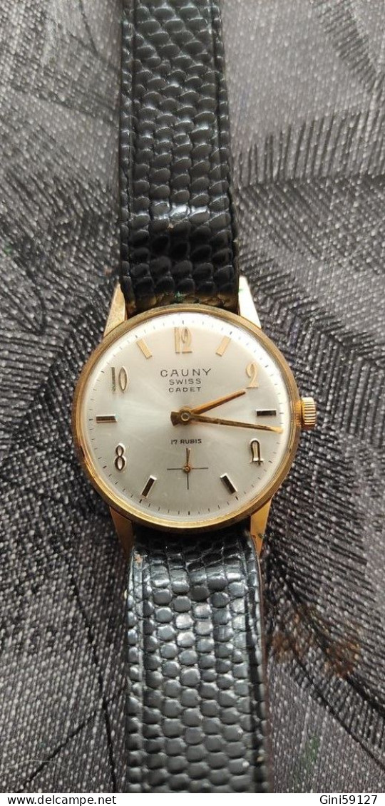 Ancienne Montre Homme CAUNY Année 50 - Antike Uhren