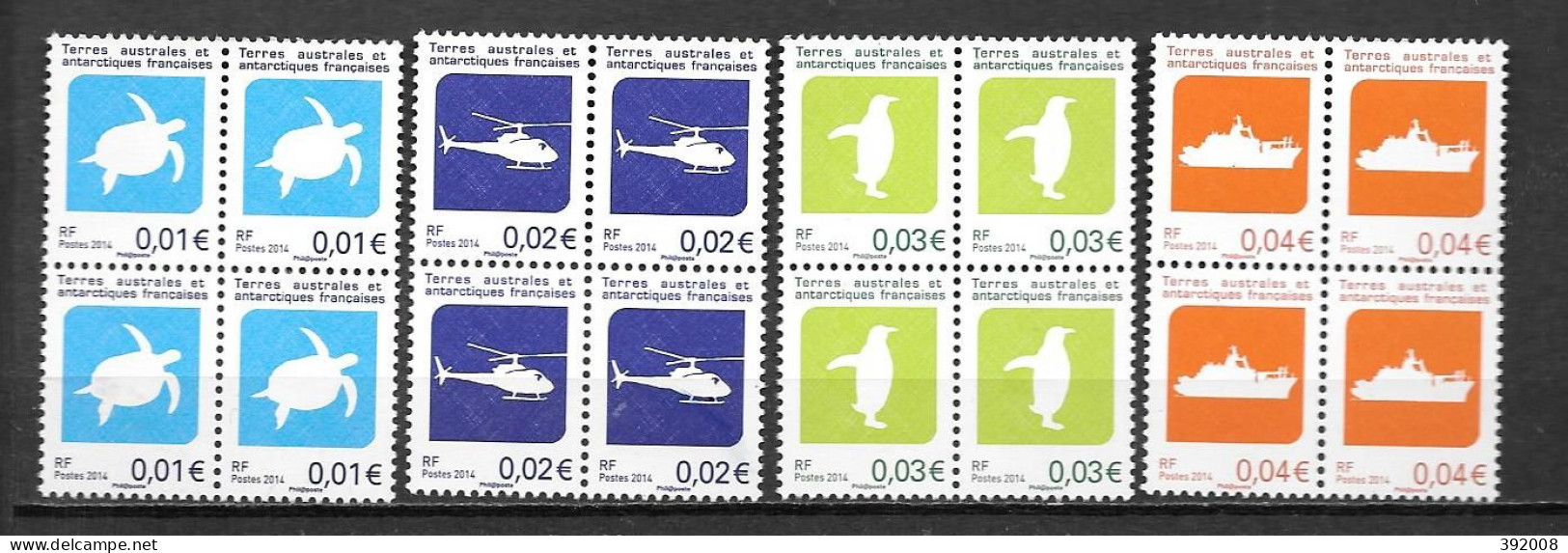 2014 - 705 à 708**MNH - Bloc De 4 - 1 - Unused Stamps