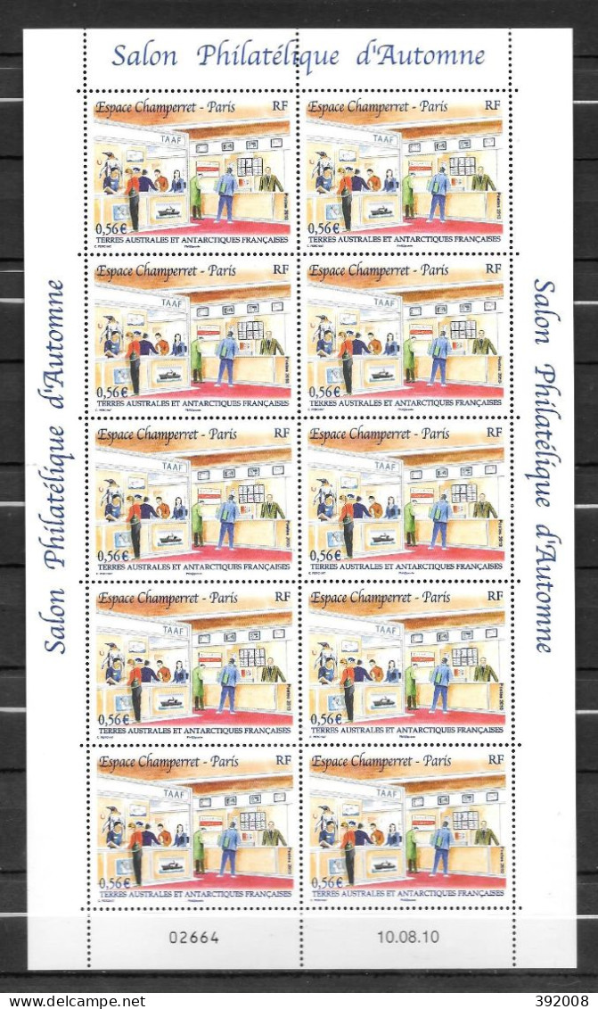 2010 - 576**MNH - Salon Philatélique D'Automne - Feuille De 10 - Unused Stamps