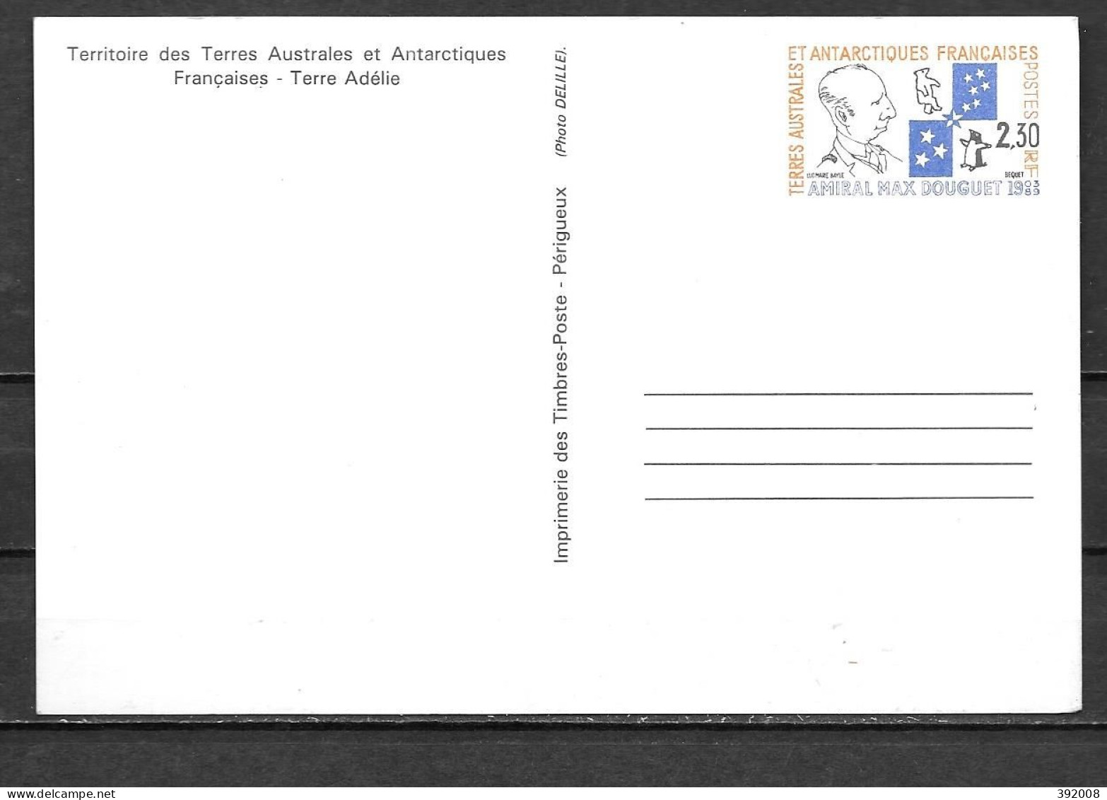 1991 - 1CP - Amiral Douguet - 41 - Interi Postali